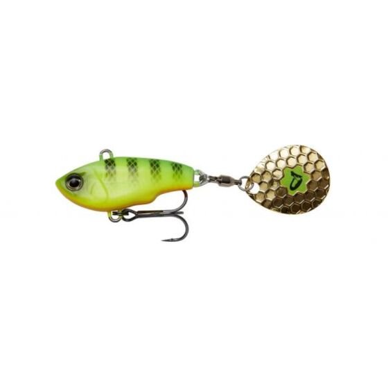 Savage Gear-Fat Spin Tail-Firetiger-5.5cm / 9g-Hengelsport De Goeie Vangst