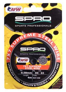 Spro-Supreme Steel Wire 4m-0.28mm - 9kg - Hengelsport De Goeie Vangst