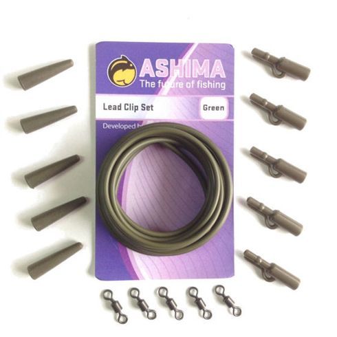 Ashima-Lead Clip Set-Camo Green - Hengelsport De Goeie Vangst