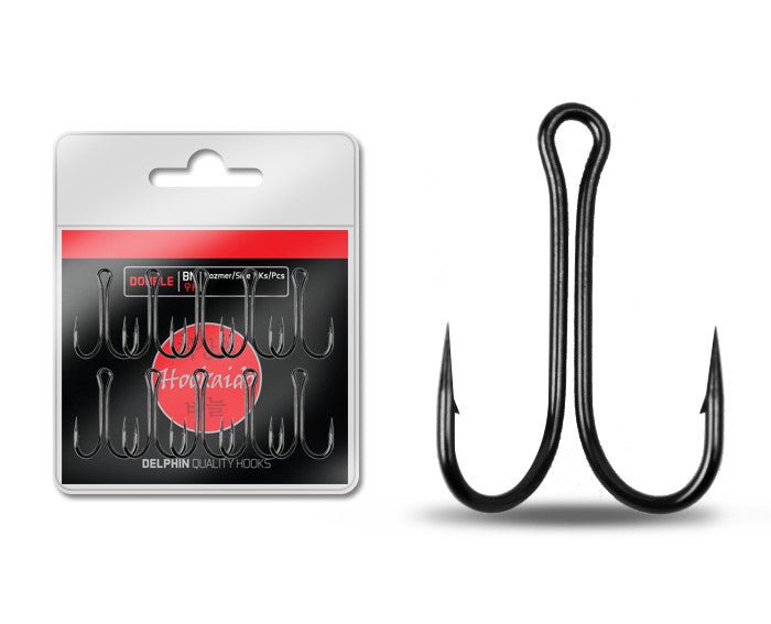 Delphin-Dubbele Haken-black nickel-4-Hengelsport De Goeie Vangst
