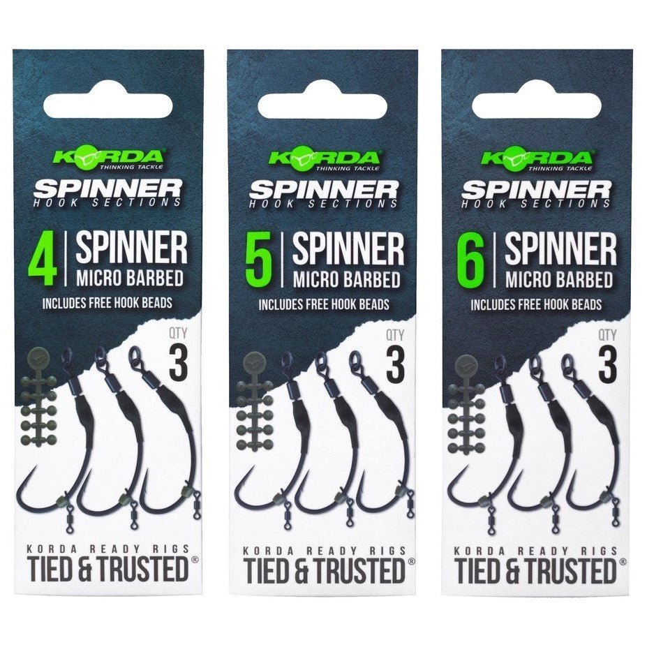 Korda - Spinner Hook Sections Barbless - Hengelsport De Goeie Vangst