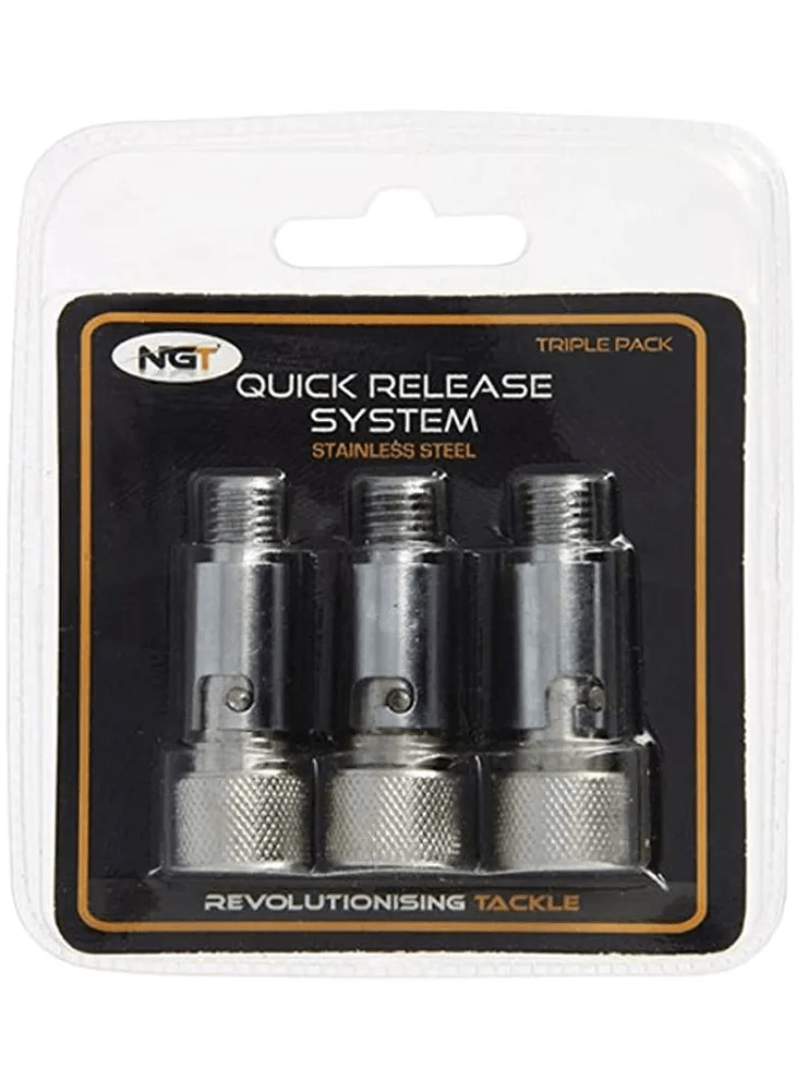 NGT-Quick Release System Zilver - 3 stuks - Hengelsport De Goeie Vangst