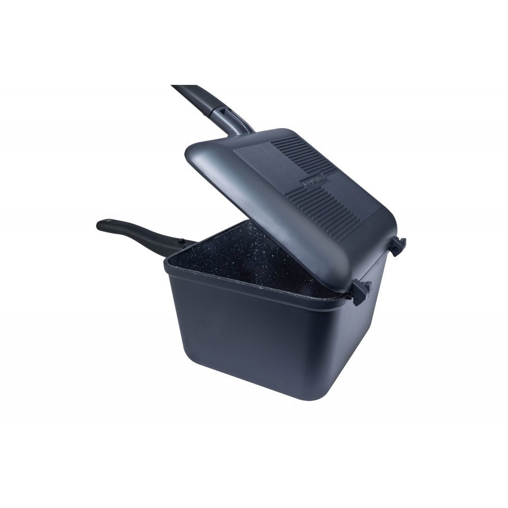 RidgeMonkey - Connect Deep Pan & Griddle Xl Granite Edition - Hengelsport De Goeie Vangst