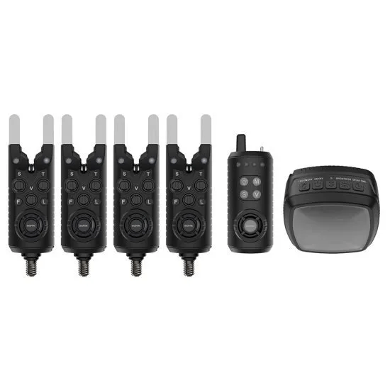 Sonik - Gizmo2 Alarm Set 4+1 + Bivvy Lamp - Hengelsport De Goeie Vangst