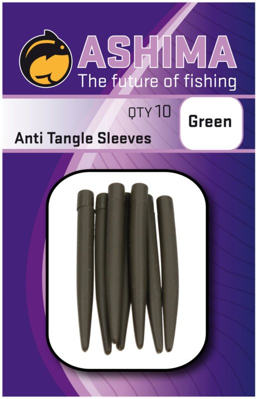 Ashima-Anti Tangle Sleeves-Green - Hengelsport De Goeie Vangst