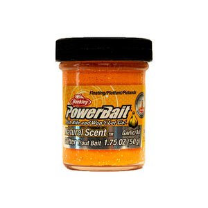 Berkley-Powerbait Natural Scent Fluorescent Orange Garlic-Fluorescent orange - Hengelsport De Goeie Vangst