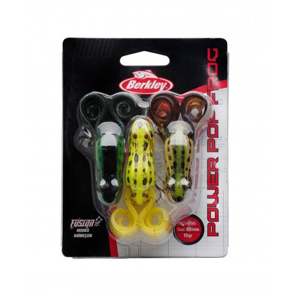 Berkley-Power Pop Frog 3 Pack 6cm (10g)-NoColour-6cm-Hengelsport De Goeie Vangst