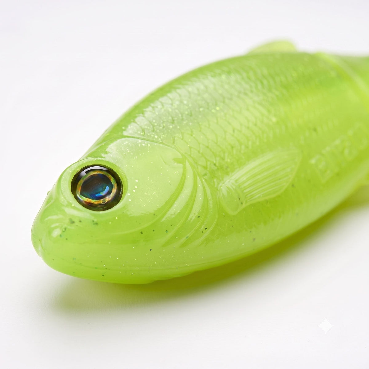 Bite On-Luky Roach Shad-14cm-Lime Perl-De Goeie Vangst