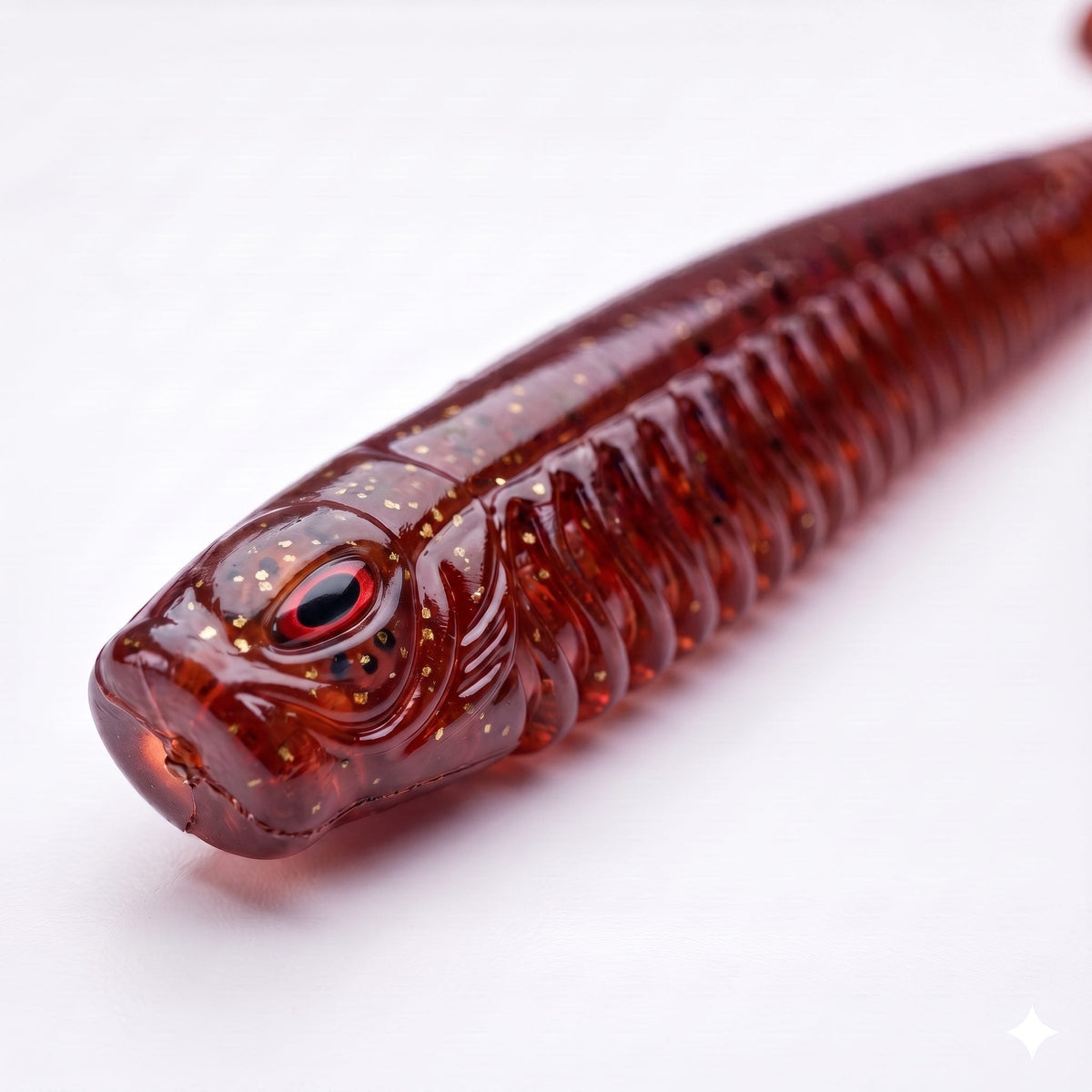 Bite On-Rib Worm Twister-10cm-Grape-De Goeie Vangst
