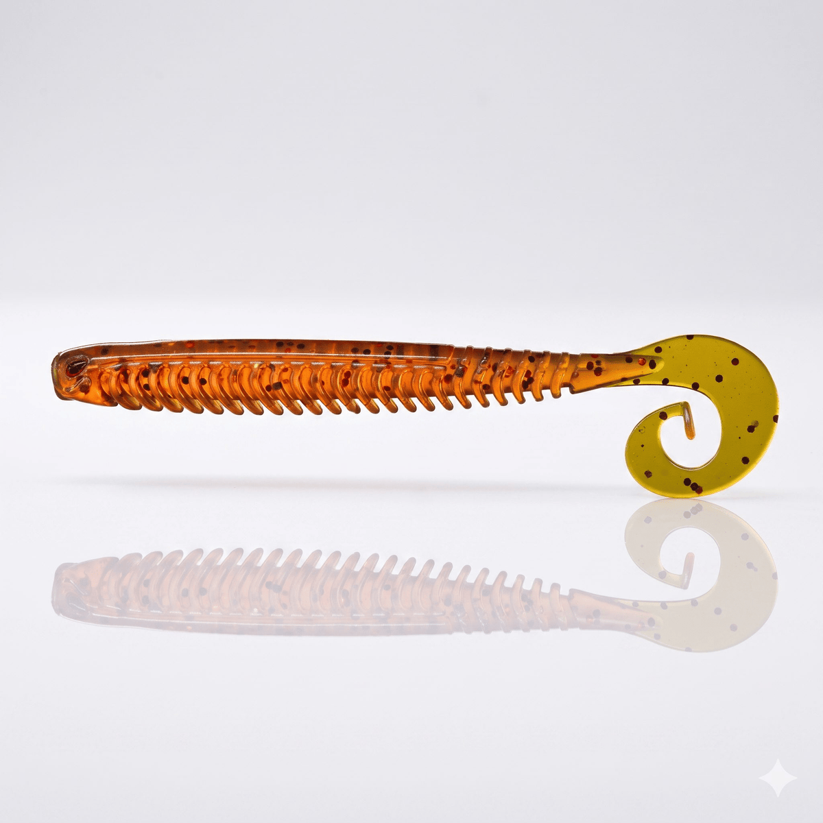 Bite On-Rib Worm Twister-10cm-Motor Oil Red-De Goeie Vangst