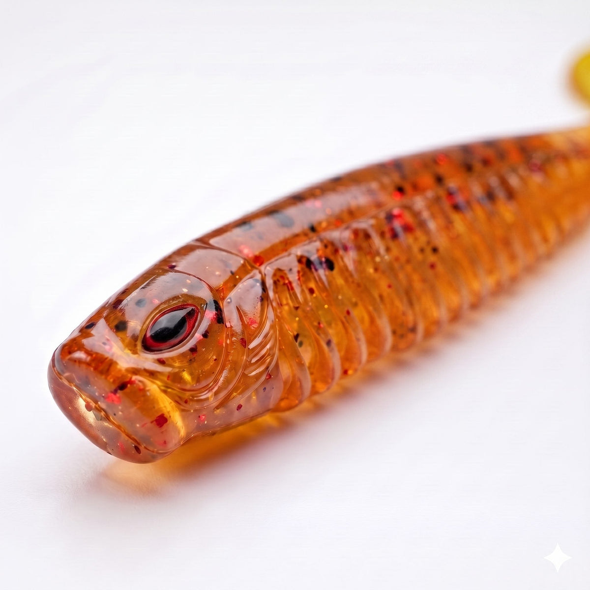 Bite On-Rib Worm Twister-10cm-Motor Oil Red-De Goeie Vangst