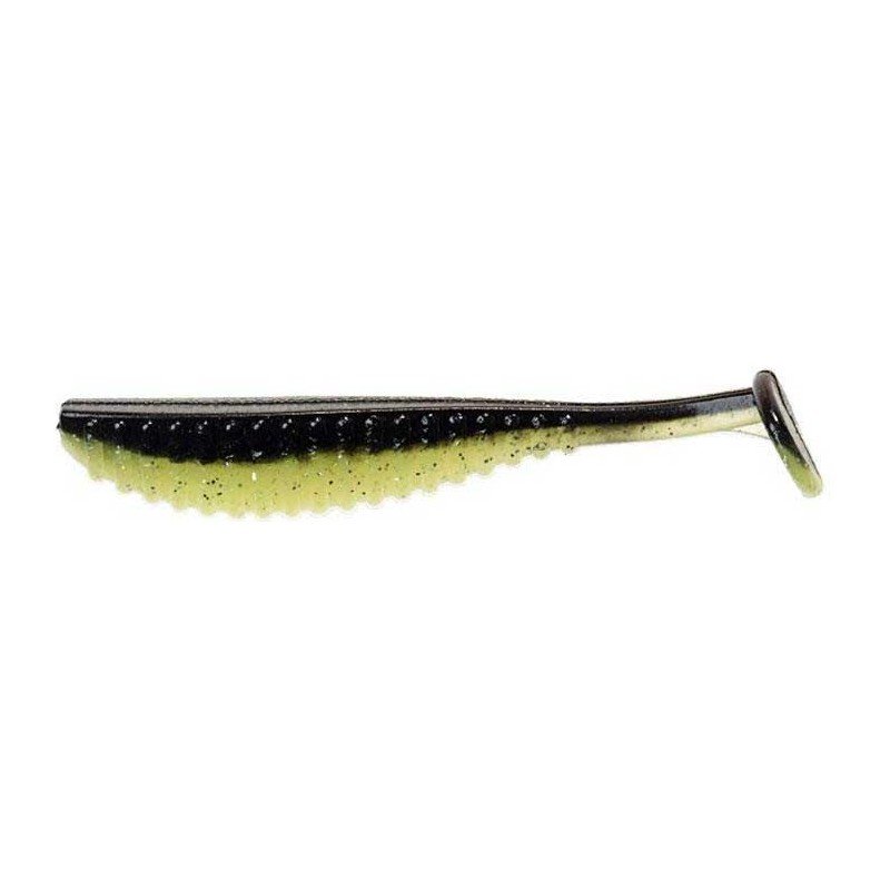 Reins-S-Cape Shad-Black/Glow-3.5" / 8.9cm-Hengelsport De Goeie Vangst