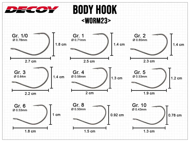 Decoy-Worm23 Body Hook-1 - De Goeie Vangst