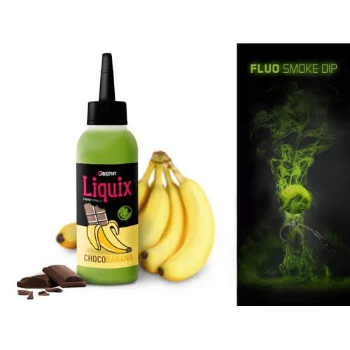 Delphin-Fluo Dip D Snax Liquix | 100ml-Chocolate/ Banana - Hengelsport De Goeie Vangst