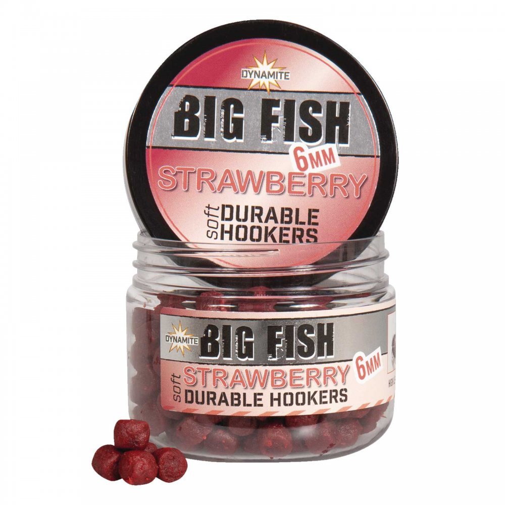 Dynamite Baits-Durable Hook Pellets-Strawberry-6mm-Hengelsport De Goeie Vangst