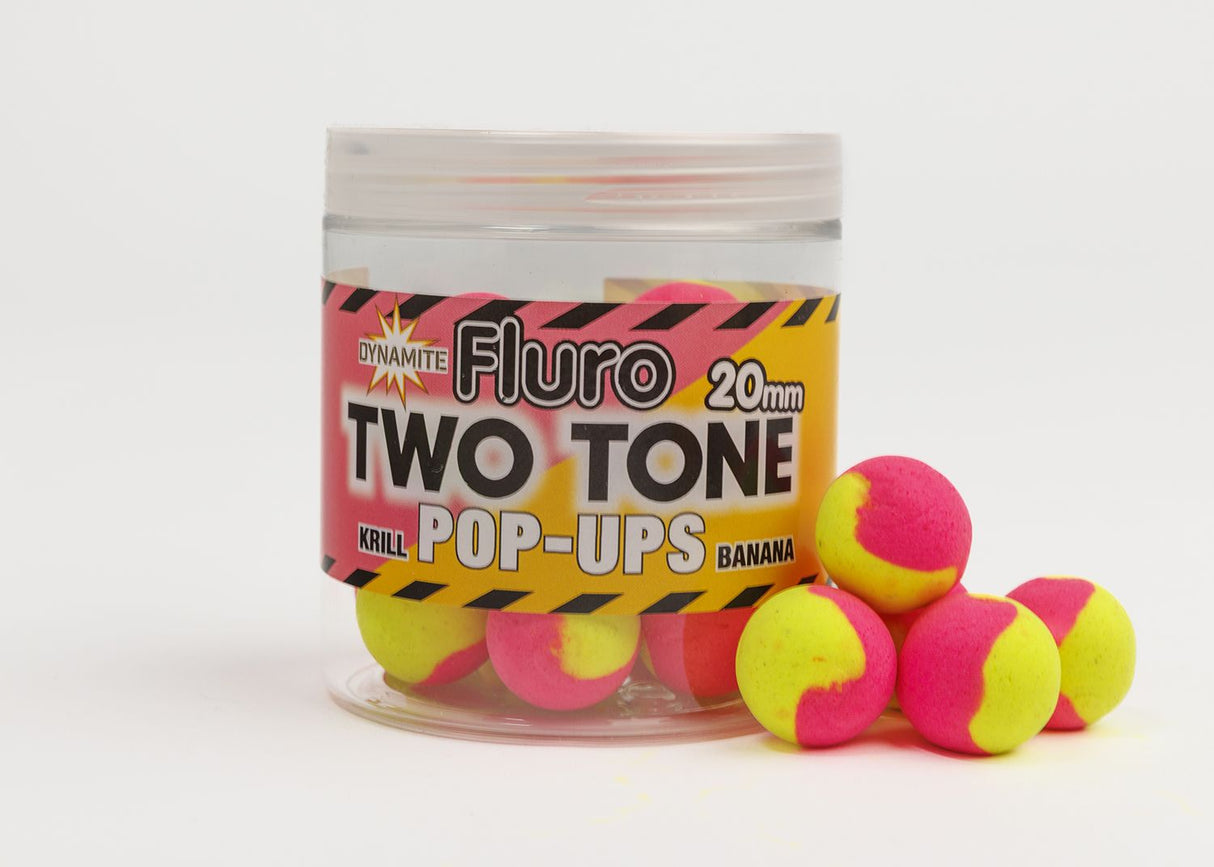 Dynamite Baits - Fluro 2 Tone Pop Ups - - Hengelsport De Goeie Vangst