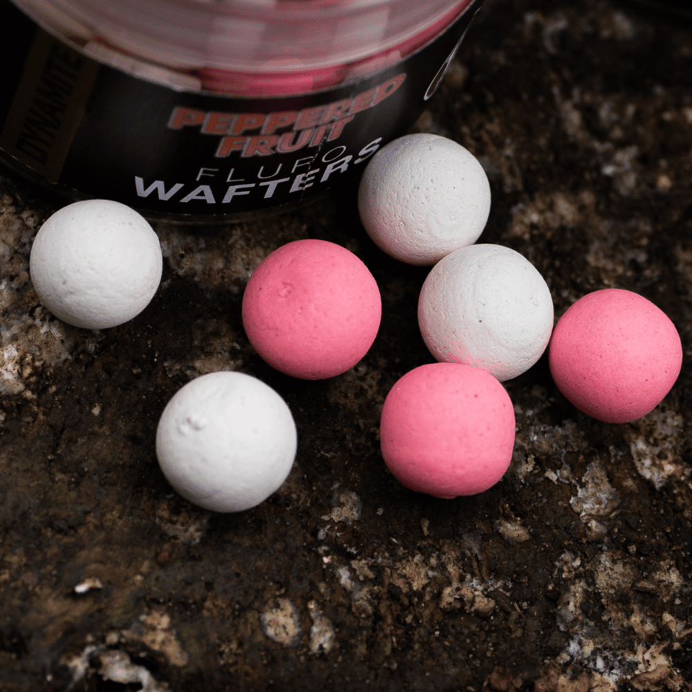Dynamite Baits - Peppered Fruit Fluro Wafters 15mm - - Hengelsport De Goeie Vangst