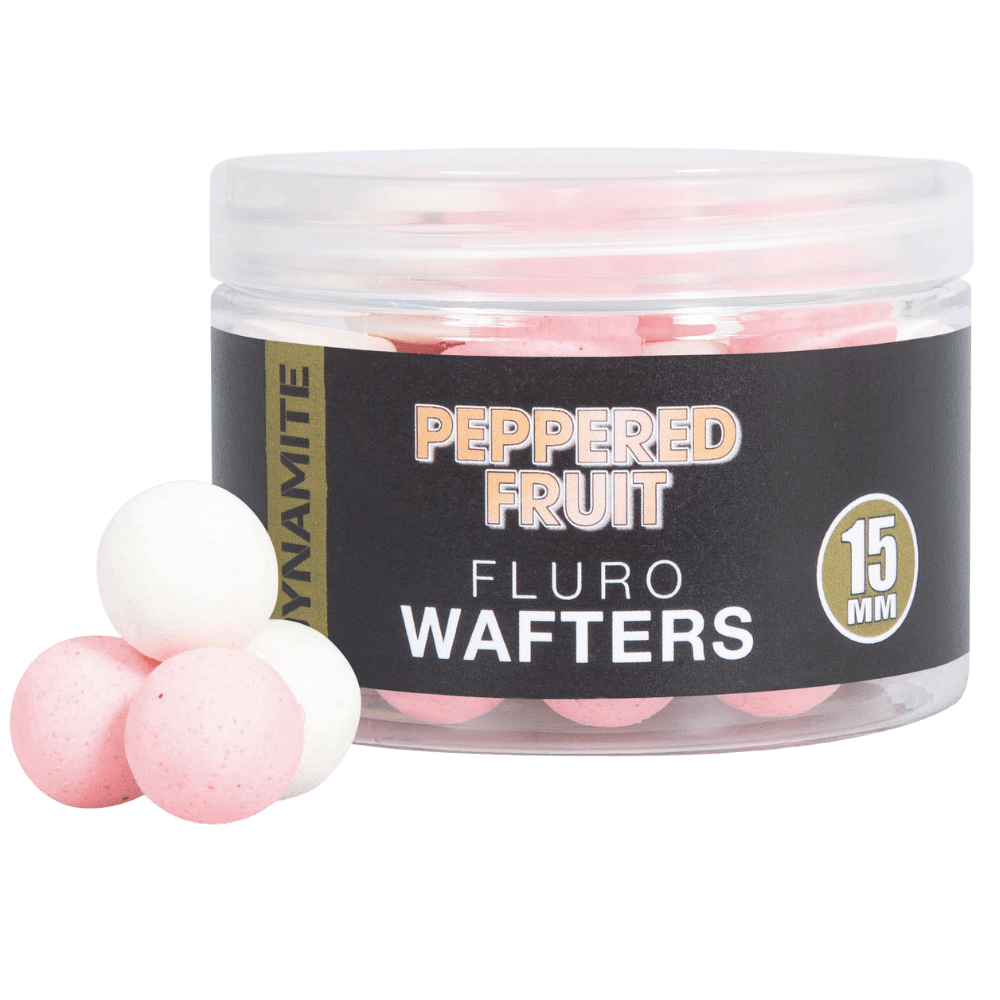 Dynamite Baits - Peppered Fruit Fluro Wafters 15mm - - Hengelsport De Goeie Vangst