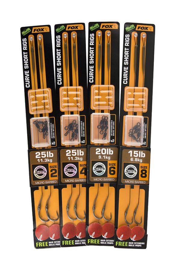 Fox Carp-Edges Coretex Curve Short Rigs-2 - Hengelsport De Goeie Vangst