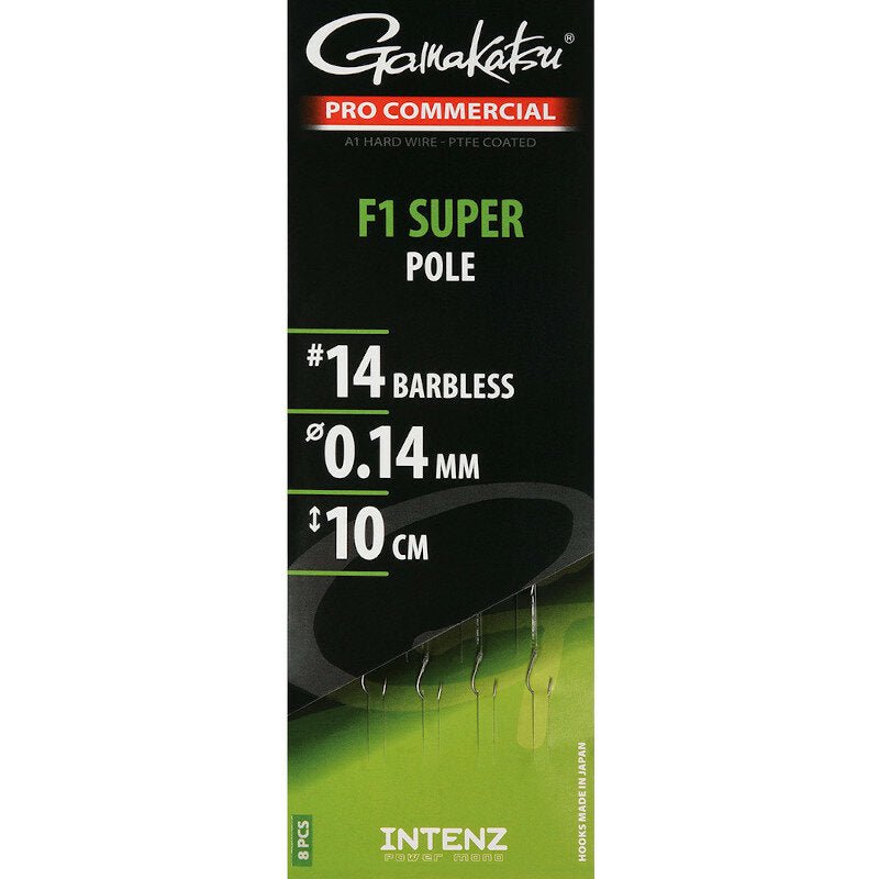 Gamakatsu - F1 Super Pole Barbless Onderlijnen - Hengelsport De Goeie Vangst
