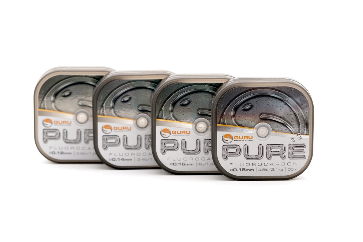 Guru-Pure Fluorocarbon | 50m-0.12mm / 1.20kg - De Goeie Vangst