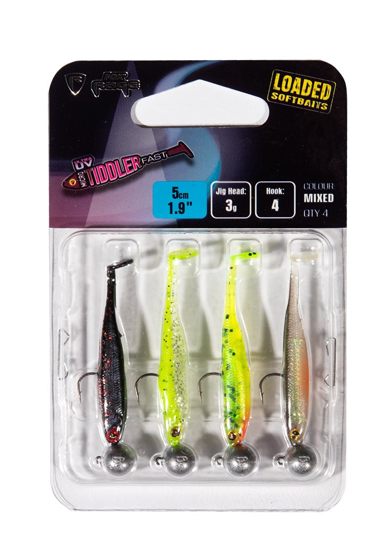 Fox Rage-Ultra UV Micro Tiddler Fast-MIX-5cm-Hengelsport De Goeie Vangst