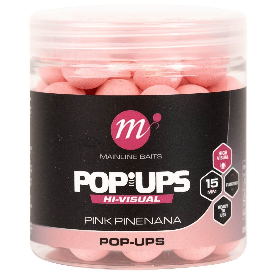 Mainline-High Visual Pop-ups | 15mm-Pink Pinenana-15mm-Hengelsport De Goeie Vangst