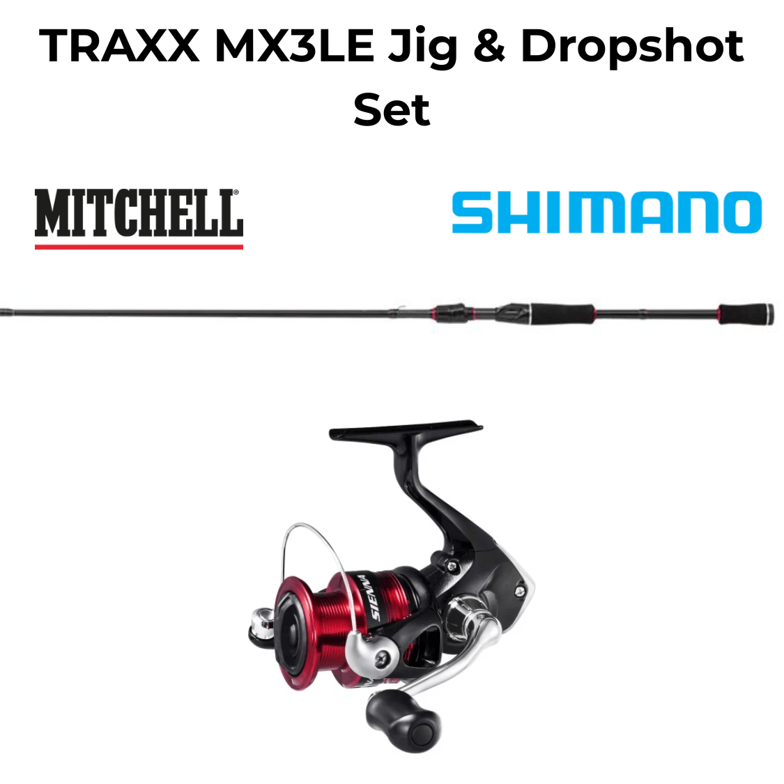 Mitchell - TRAXX MX3LE Jig & Dropshot Set 244cm (5–21g) + Sienna FG 2500 - - Hengelsport De Goeie Vangst