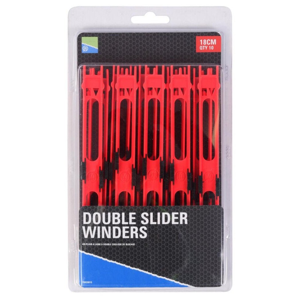 Preston-Double Slider Winders | 18cm | Rood-18cm - Hengelsport De Goeie Vangst