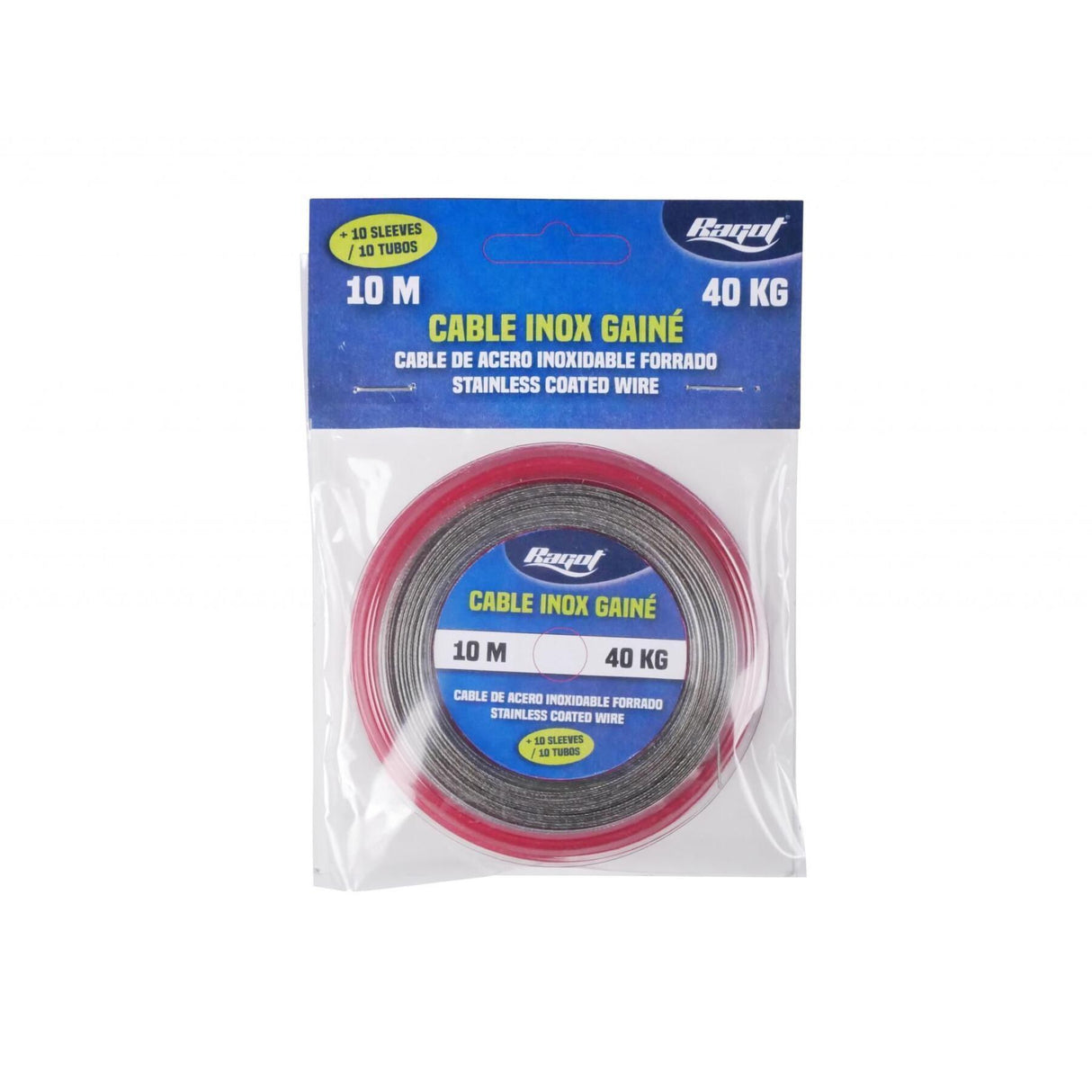 Ragot-Stainless Steel Leader + 10 Sleeves - Hengelsport De Goeie Vangst