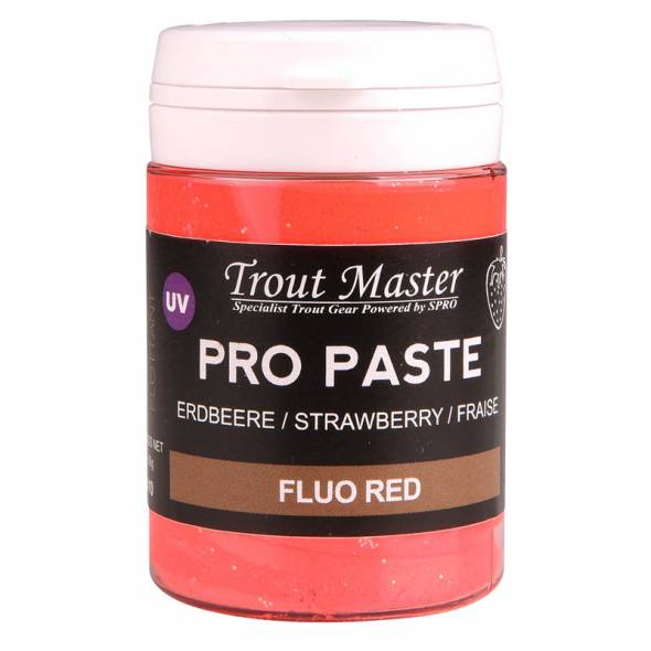 Spro-Trout Master Pro Paste | Strawberry-Fluo red - Hengelsport De Goeie Vangst