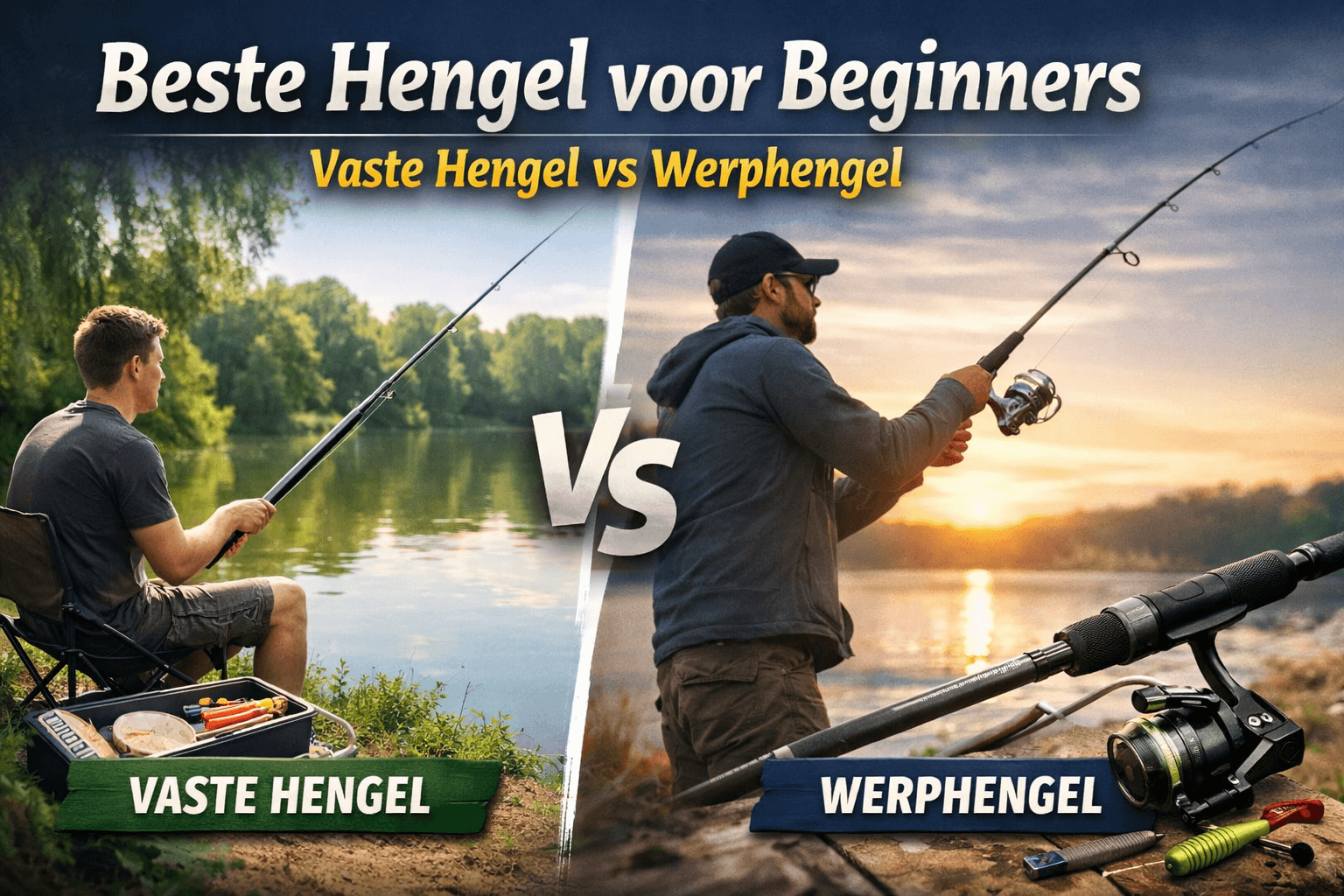 Beste hengel voor beginners: vaste hengel vs werphengel - Hengelsport De Goeie Vangst