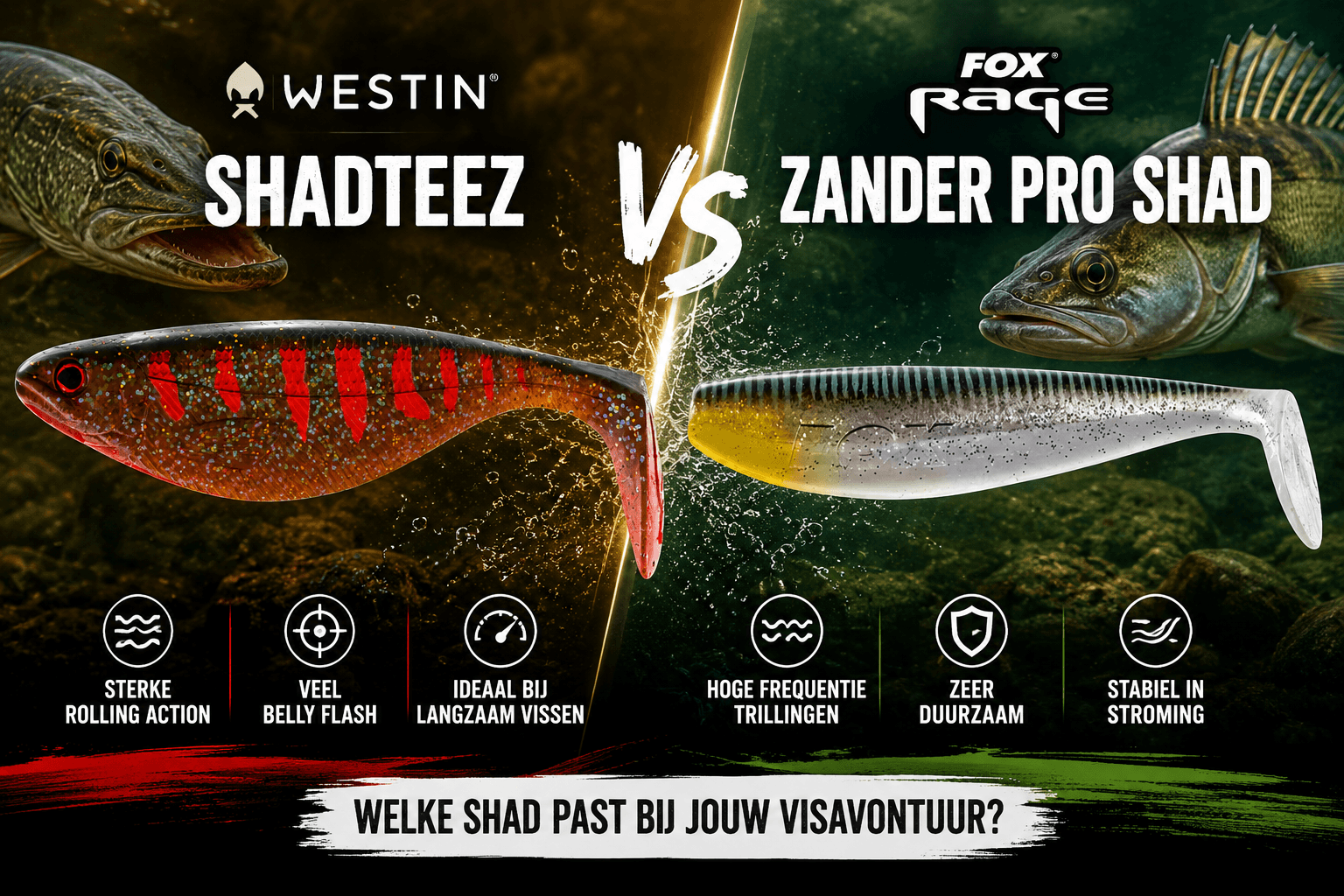 ShadTeez vs. Zander Pro Shad: welke shad is de beste keuze? - Hengelsport De Goeie Vangst