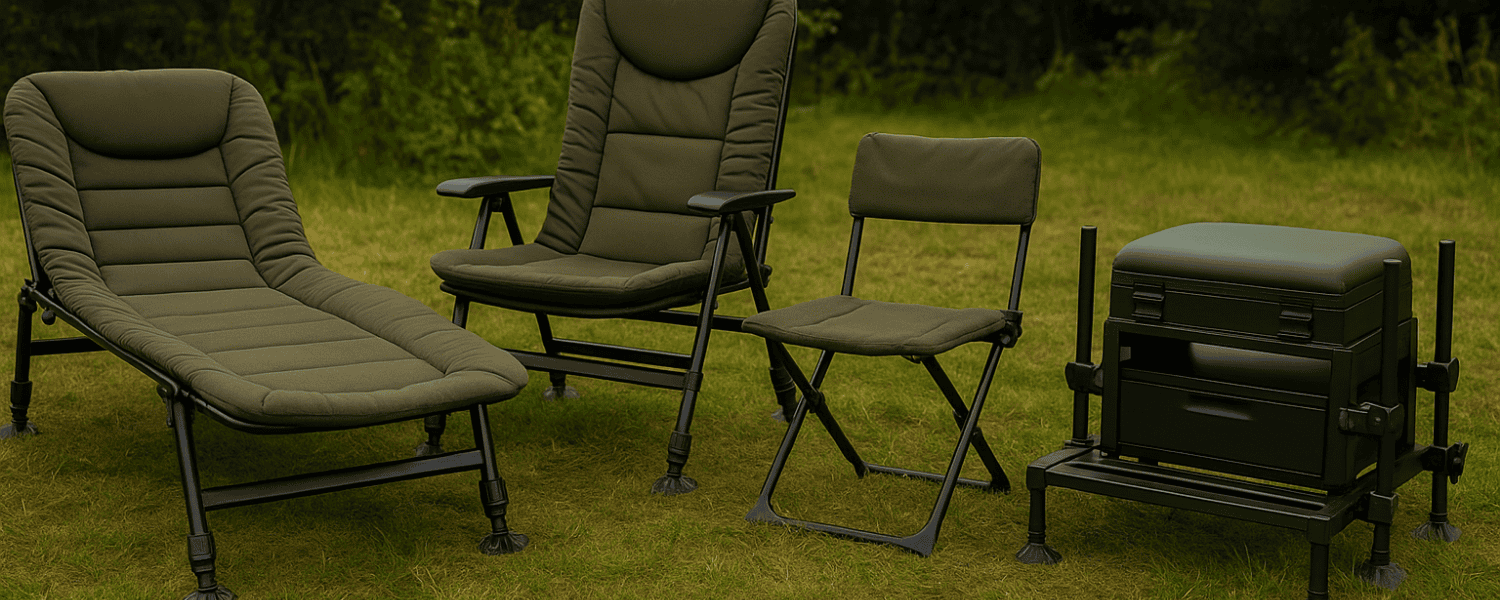 Visstoel, bedchair of zitkist kiezen: comfortabel vissen zonder rugpijn - Hengelsport De Goeie Vangst