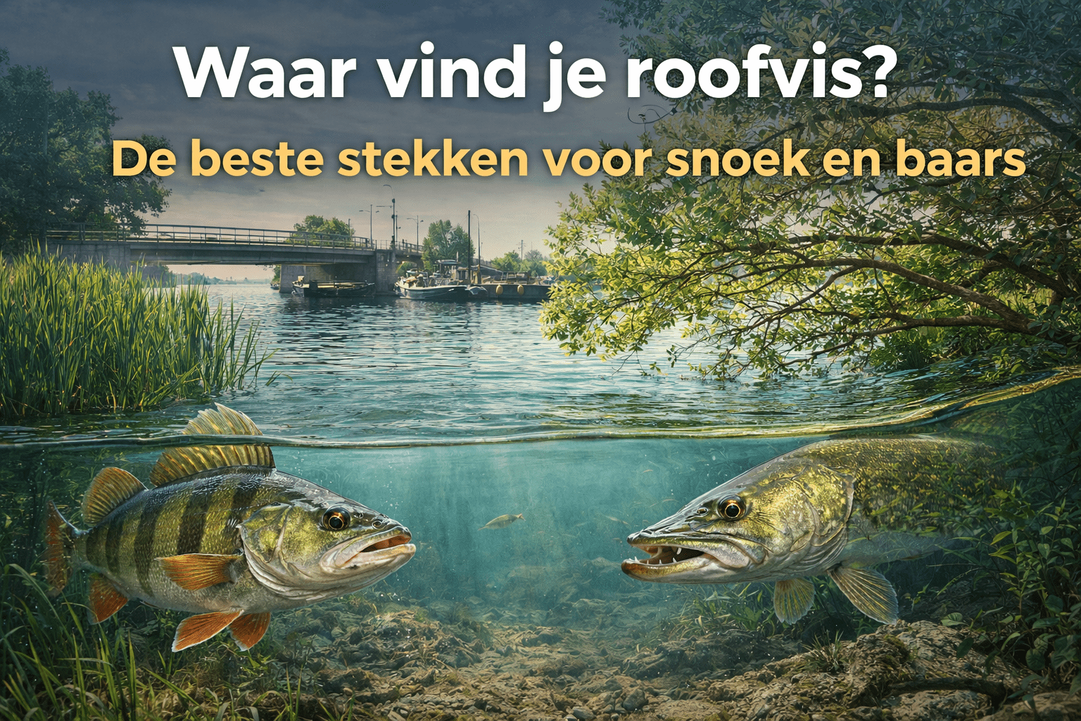 Waar vind je roofvis? De beste stekken voor snoek en baars - Hengelsport De Goeie Vangst