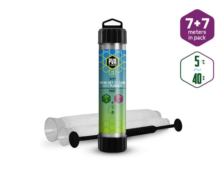 Delphin-Pva N’Tastic Quick Set 2In1 Mesh | 7M + 7M | 25mm + 35mm - Hengelsport De Goeie Vangst