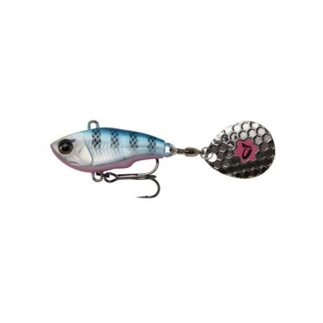 Savage Gear-Fat Spin Tail-Blue Silver Pink-5.5cm / 9g-Hengelsport De Goeie Vangst