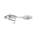 Savage Gear-3D Sticklebait Tail Spin-Black Silver-6.5cm | 9g-Hengelsport De Goeie Vangst
