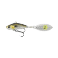 Savage Gear-3D Sticklebait Tail Spin-Green Silver Ayu-6.5cm | 9g-Hengelsport De Goeie Vangst