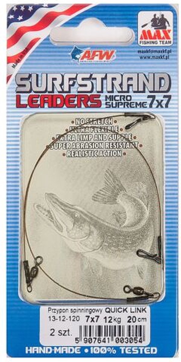 AFW - Fishing Wire Surfstrand 7X7 Quick Link - Hengelsport De Goeie Vangst