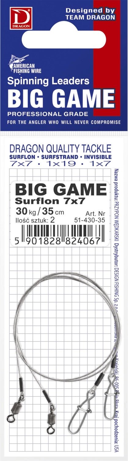 Dragon - Big Game Surflon 7X7 Leader - Hengelsport De Goeie Vangst