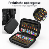 16-delige Spinner Kunstaas Set met Hardcase