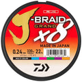 Daiwa-J-braid Grand X8 | 150m-Multi color-0.18 mm-Hengelsport De Goeie Vangst