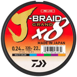 Daiwa-J-braid Grand X8 | 150m-Multi color-0.18 mm-Hengelsport De Goeie Vangst