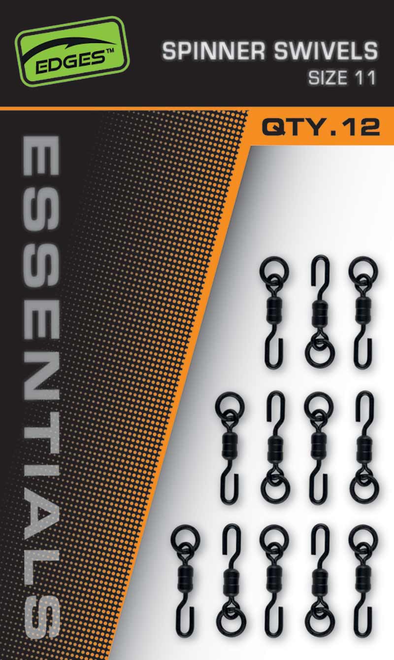 Fox Carp - Edges Essentials Spinner Swivels | Size 11 - Hengelsport De Goeie Vangst