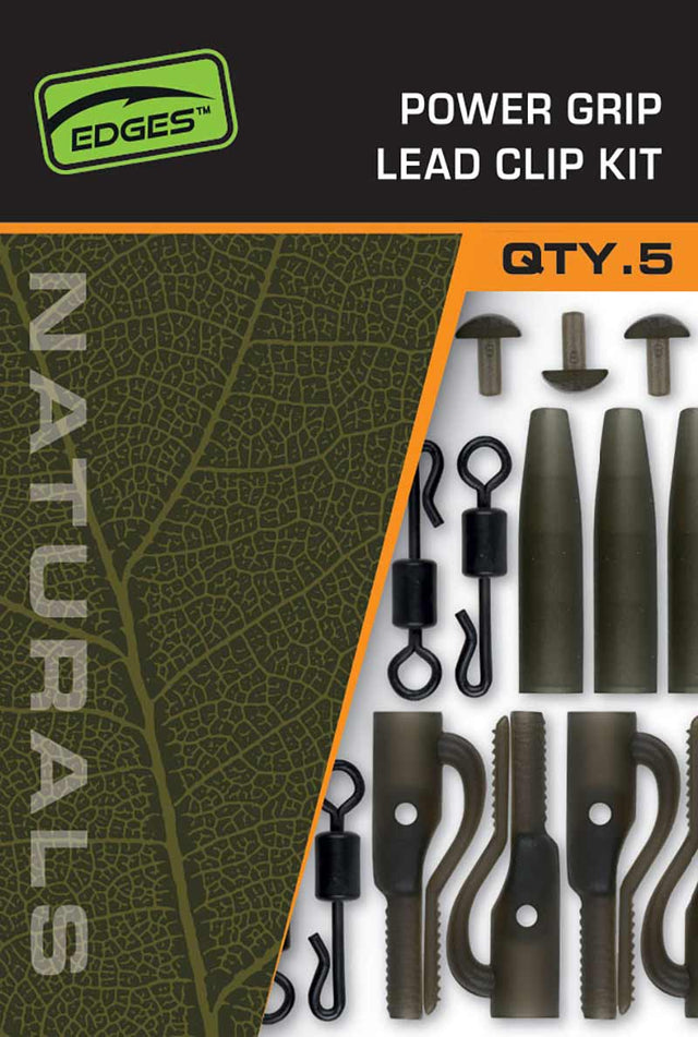Fox Carp - Edges Naturals Power Grip Lead Clip Kit - Hengelsport De Goeie Vangst