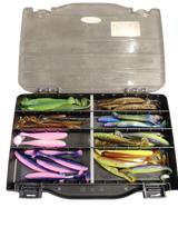 Tweedehands Keitech Shads Assortiment met Opbergdoos