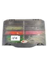 Tweedehands Shads Assortiment met Tacklebox – Diverse Kleuren