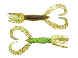 Keitech-Little Spider 3.5 Inch-green pumpkin/ chartreuse-9cm-Hengelsport De Goeie Vangst