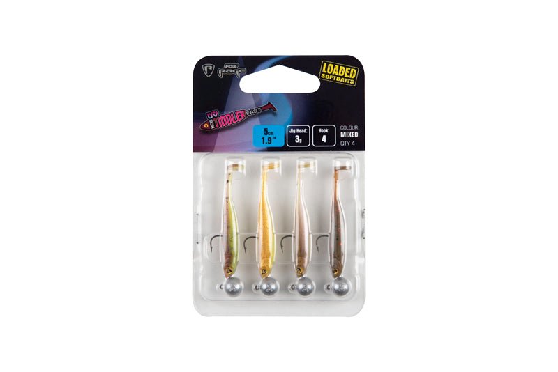 Fox Rage - Micro Tiddler Fast Mixed UV Colour Pack Loaded - Hengelsport De Goeie Vangst
